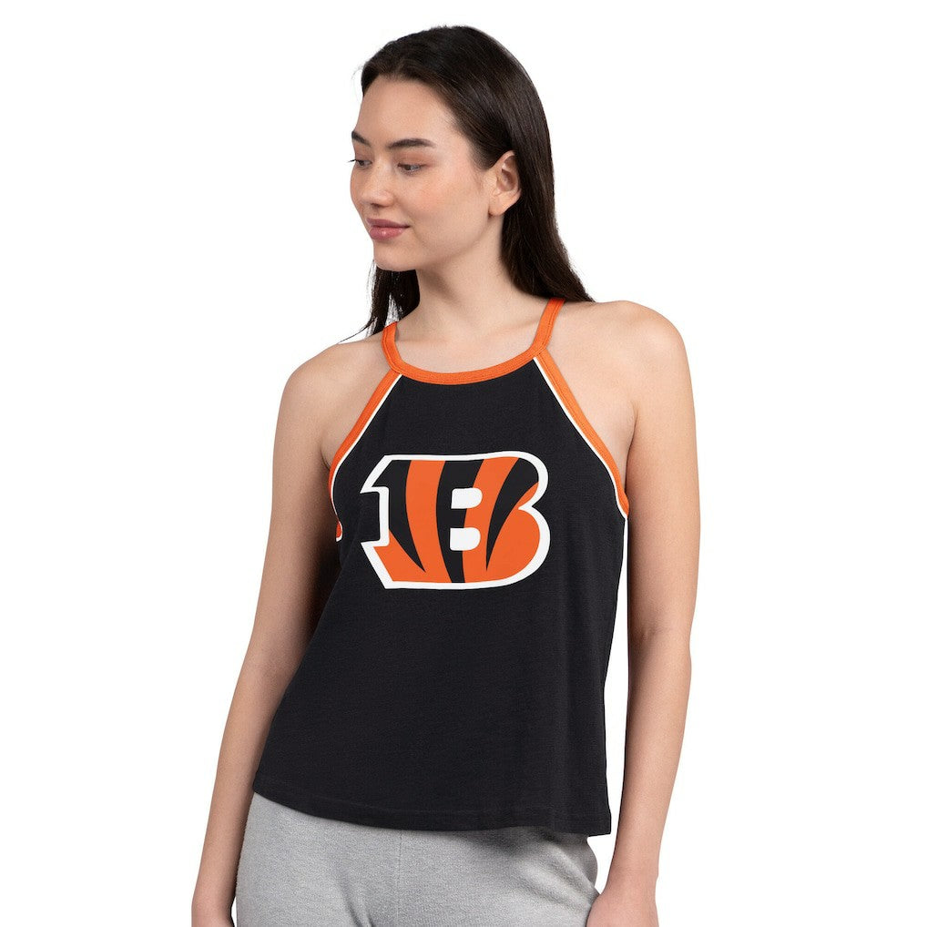Cincinnati Bengals G-III 4Her by Carl Banks Women's Redemption Win Slub Tank Top - Black Tops