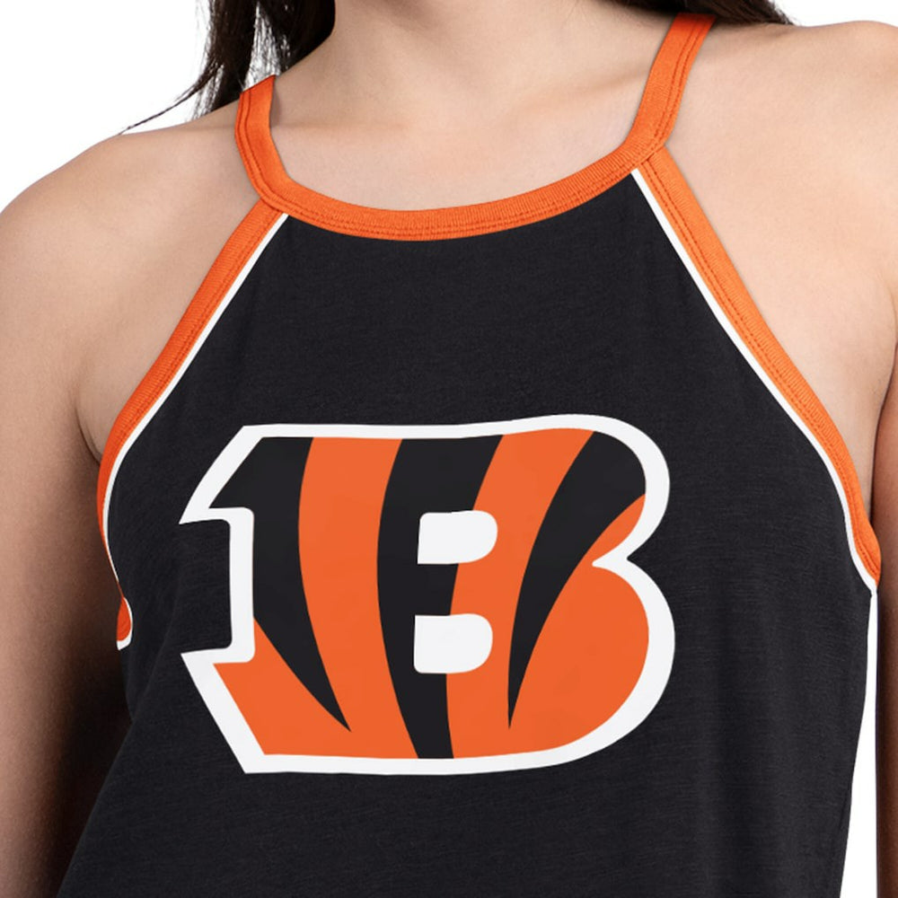 Cincinnati Bengals G-III 4Her by Carl Banks Women's Redemption Win Slub Tank Top - Black Tops