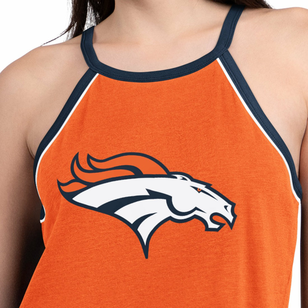 Denver Broncos G-III 4Her by Carl Banks Women's Redemption Win Slub Tank Top - Orange Tops