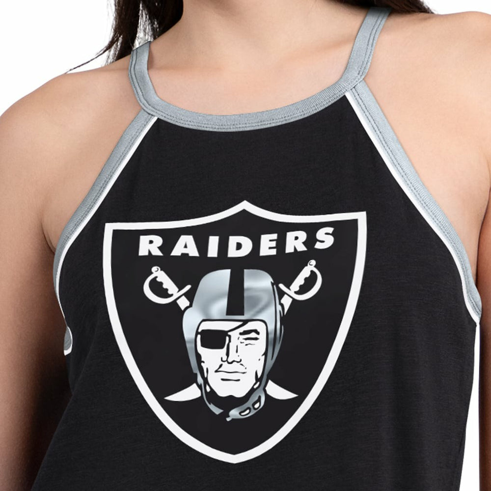 Las Vegas Raiders G-III 4Her by Carl Banks Women's Redemption Win Slub Tank Top - Black Tops