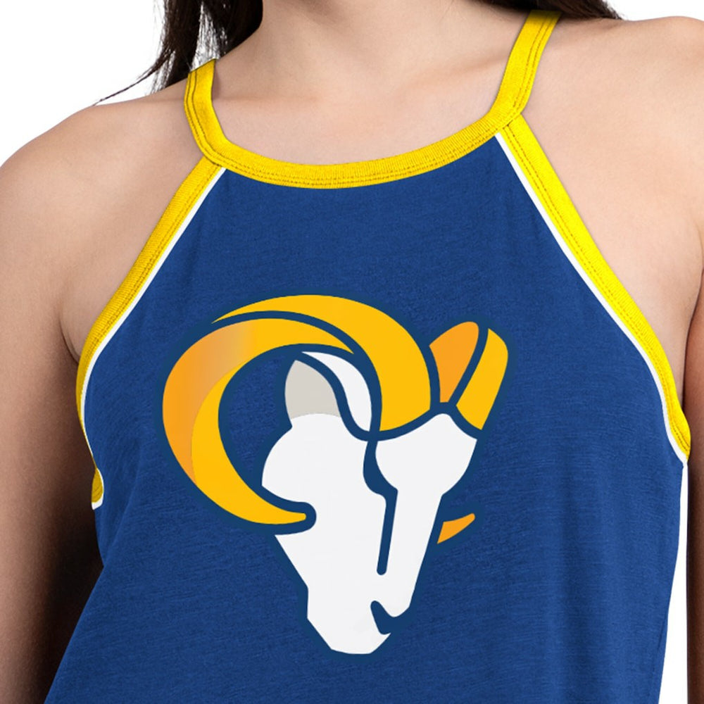 Los Angeles Rams G-III 4Her by Carl Banks Women's Redemption Win Slub Tank Top - Royal Tops