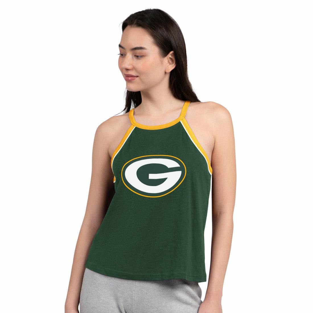 Green Bay Packers G-III 4Her by Carl Banks Women's Redemption Win Slub Tank Top - Green Tops