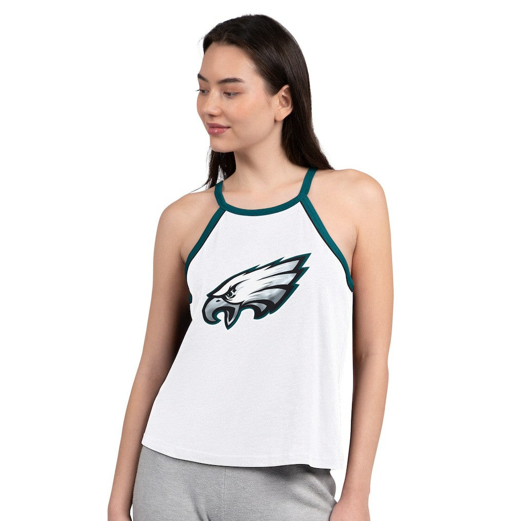 Philadelphia Eagles G-III 4Her by Carl Banks Women's Redemption Win Slub Tank Top - White Tops