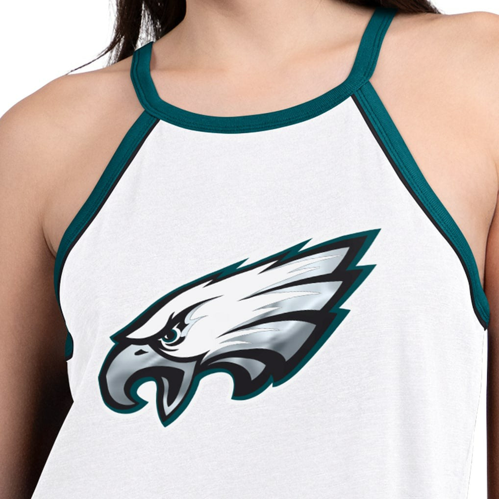 Philadelphia Eagles G-III 4Her by Carl Banks Women's Redemption Win Slub Tank Top - White Tops