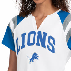 Detroit Lions Starter Women's Game On Notch Neck T-Shirt - White T-shirts