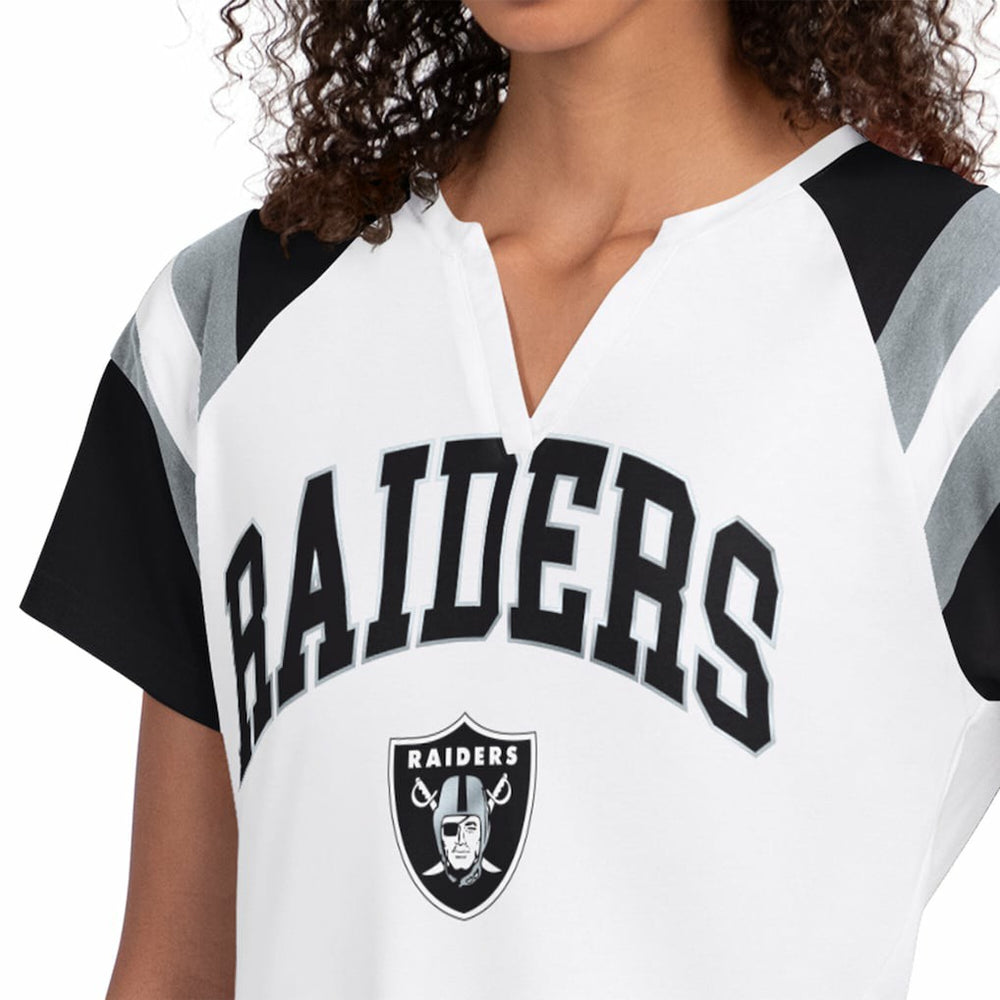 Las Vegas Raiders Starter Women's Game On Notch Neck T-Shirt - White T-shirts