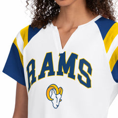 Los Angeles Rams Starter Women's Game On Notch Neck T-Shirt - White T-shirts