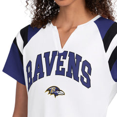 Baltimore Ravens Starter Women's Game On Notch Neck T-Shirt - White T-shirts