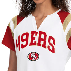 San Francisco 49ers Starter Women's Game On Notch Neck T-Shirt - White T-shirts