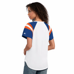 Denver Broncos Starter Women's Game On Notch Neck T-Shirt - White T-shirts