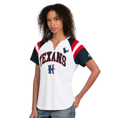 Houston Texans Starter Women's Game On Notch Neck T-Shirt - White T-shirts