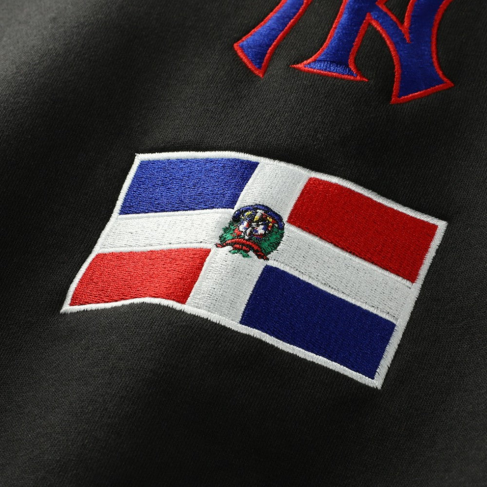 New York Yankees New Era Dominican Republic Country Flag Hoodie - Black Hoodies