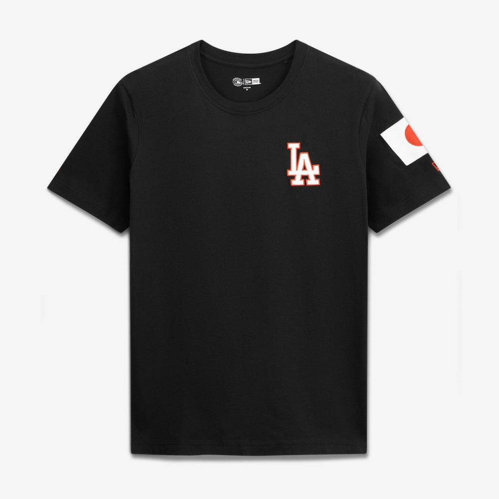 Los Angeles Dodgers New Era Japan Country Flag T-Shirt - Black T-shirts