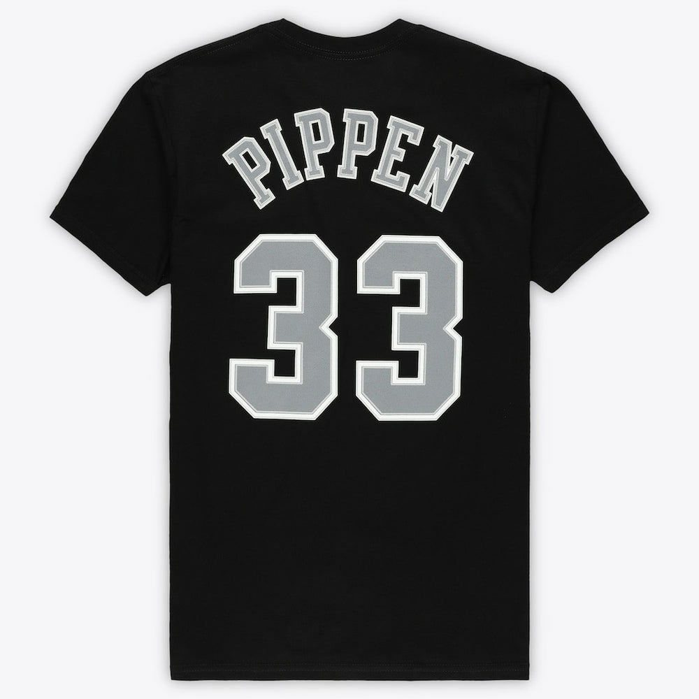 Scottie Pippen Chicago Bulls Unisex Hardwood Classics Reload 3.0 T-Shirt Black - Mitchell & Ness