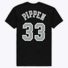 Scottie Pippen Chicago Bulls Unisex Hardwood Classics Reload 3.0 T-Shirt Black - Mitchell & Ness