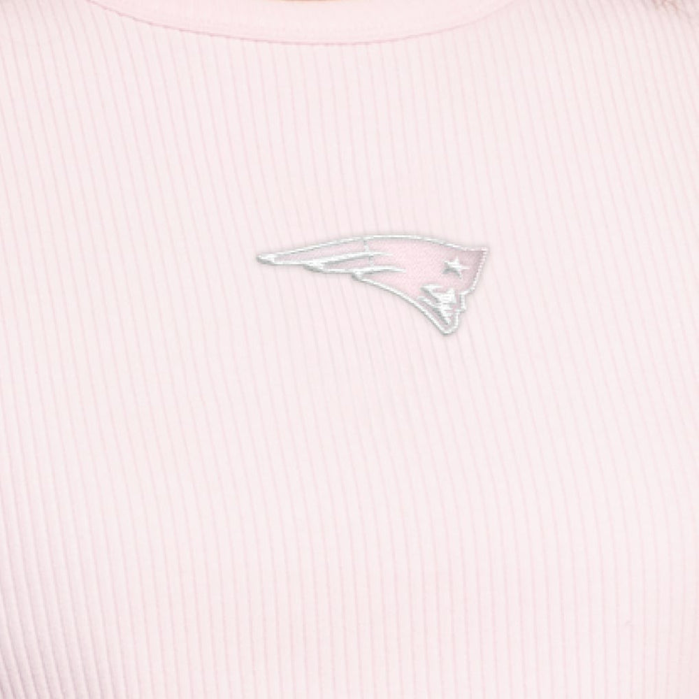 New England Patriots Starter Women's Travel Pastels Cropped Tank - Pastel Pink Tanks