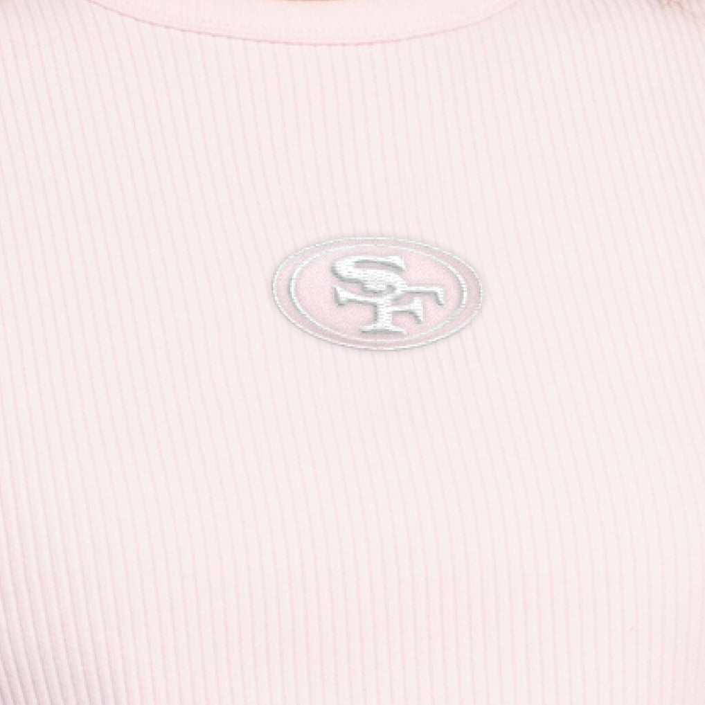 San Francisco 49ers Starter Women's Travel Pastels Cropped Tank - Pastel Pink Tanks