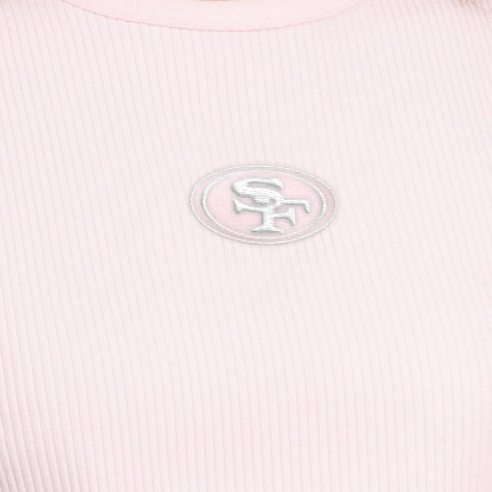 San Francisco 49ers Starter Women's Travel Pastels Cropped Tank - Pastel Pink Tanks