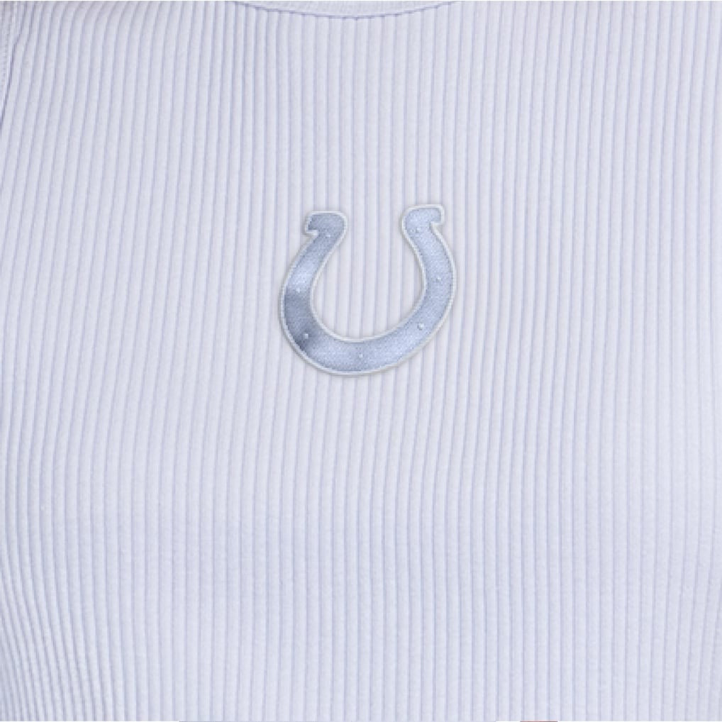 Indianapolis Colts Starter Women's Travel Pastels Cropped Tank - Pastel Blue Tanks
