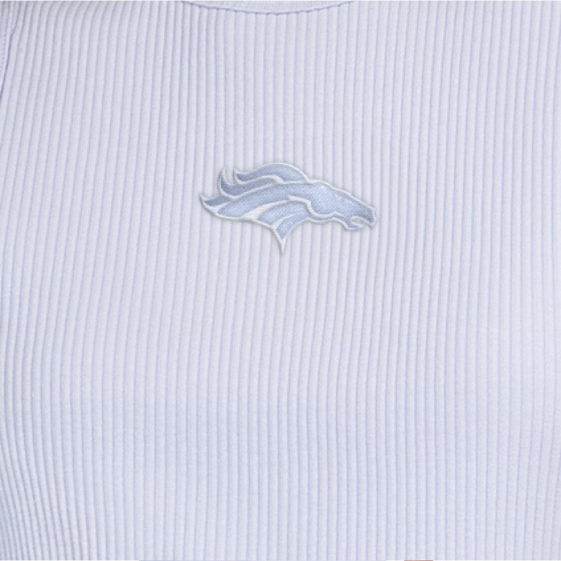 Denver Broncos Starter Women's Travel Pastels Cropped Tank - Pastel Blue Tanks