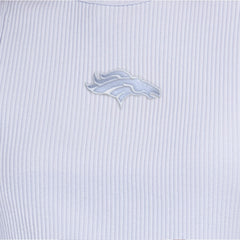 Denver Broncos Starter Women's Travel Pastels Cropped Tank - Pastel Blue Tanks