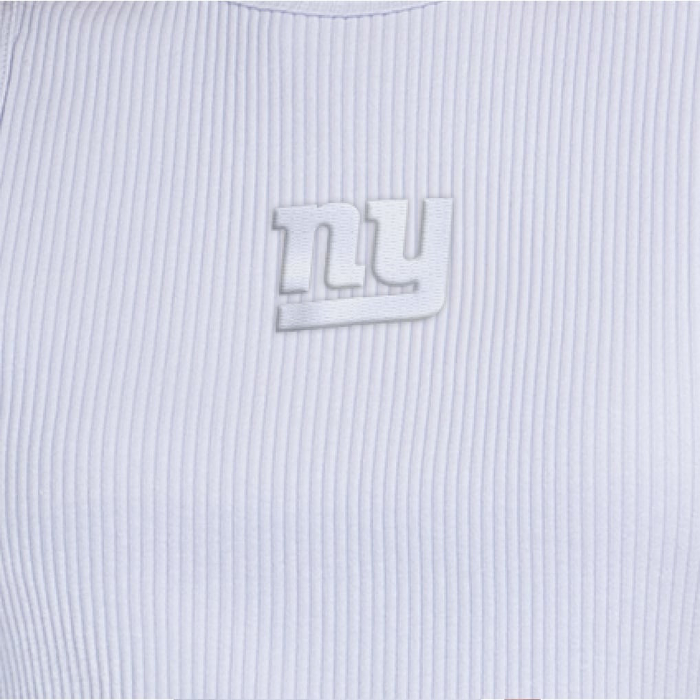 New York Giants Starter Women's Travel Pastels Cropped Tank - Pastel Blue Tanks