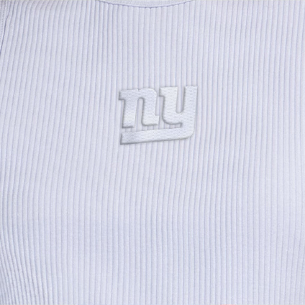 New York Giants Starter Women's Travel Pastels Cropped Tank - Pastel Blue Tanks