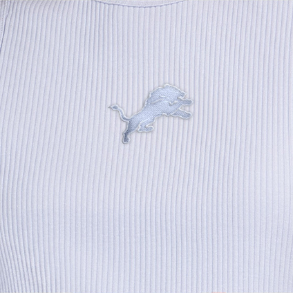 Detroit Lions Starter Women's Travel Pastels Cropped Tank - Pastel Blue Tanks