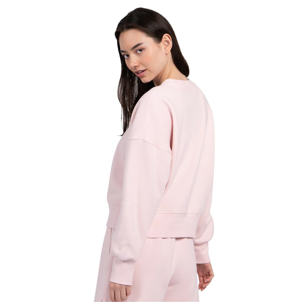 Washington Commanders Starter Women's Travel Pastels Boxy Fleece Sweatshirt - Light Pink Sweatshirts
