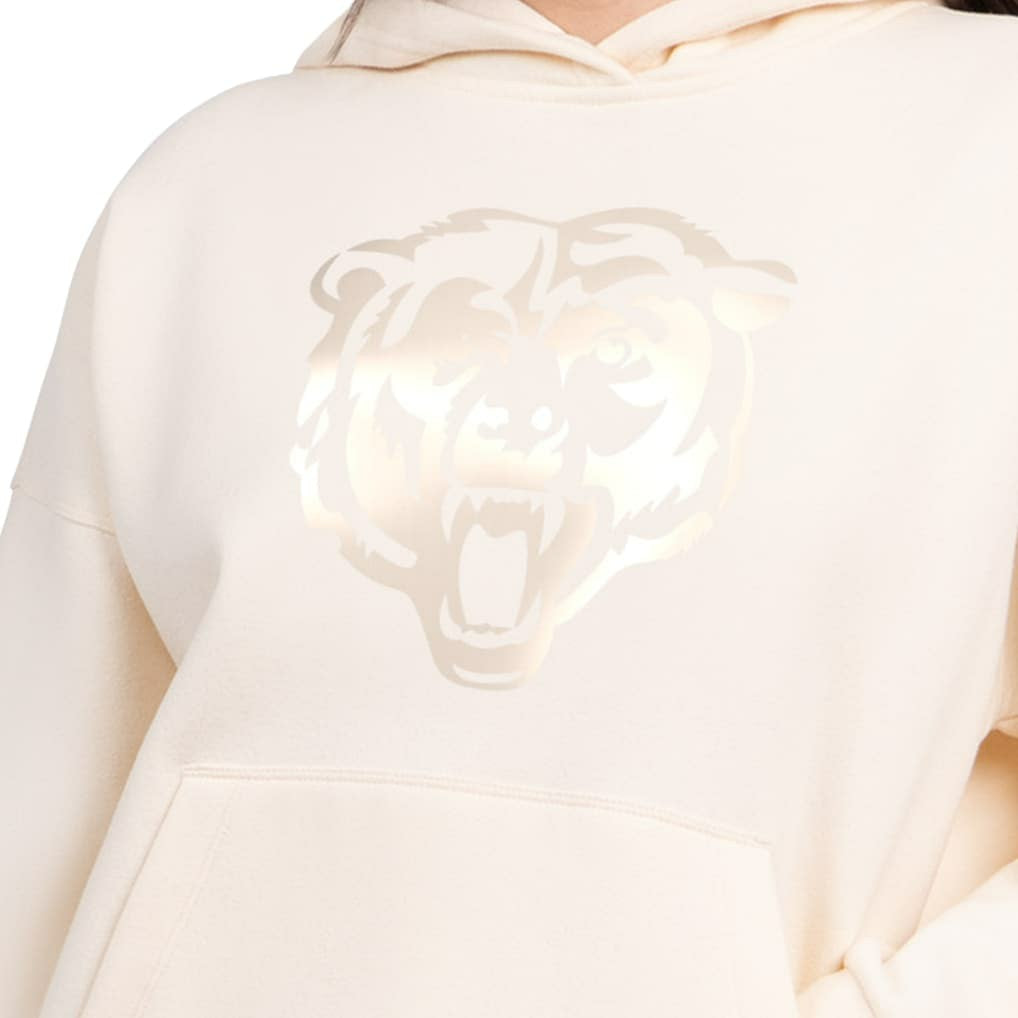 Chicago Bears Starter Women's Pastels Relaxed Travel Hoodie - Cream Hoodies