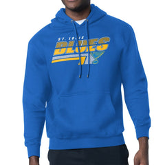 St. Louis Blues Starter Logo Push Fleece Hoodie - Blue | US 203500305