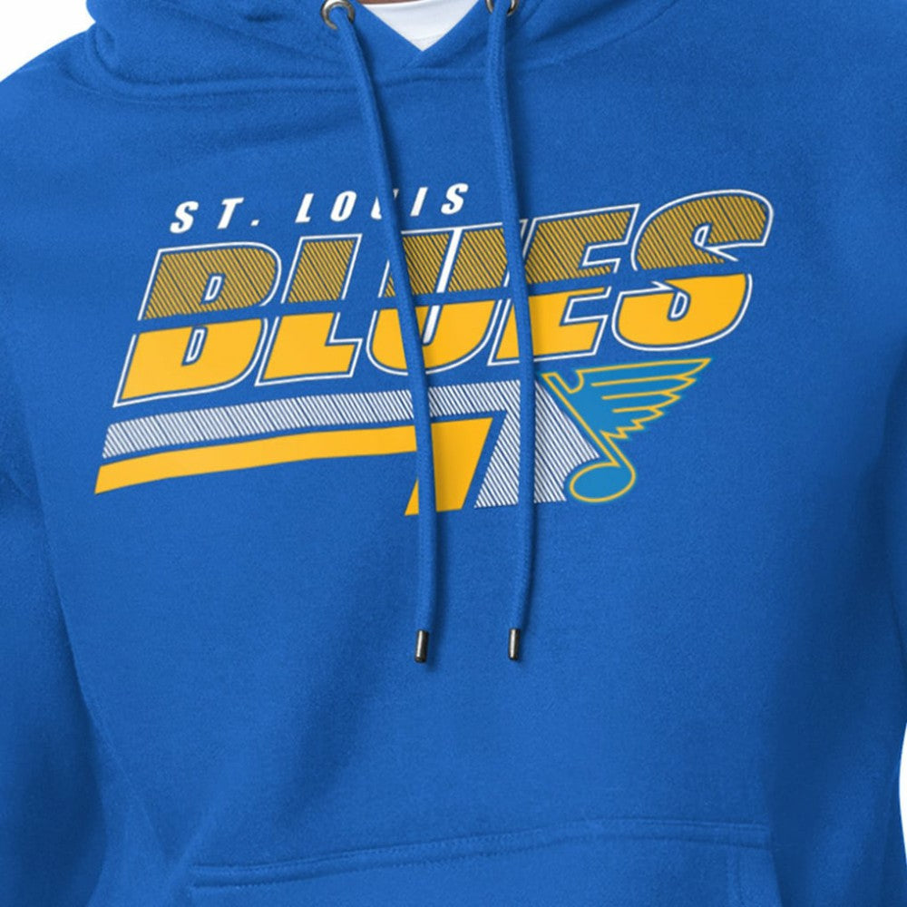 St. Louis Blues Starter Logo Push Fleece Hoodie - Blue | US 203500305