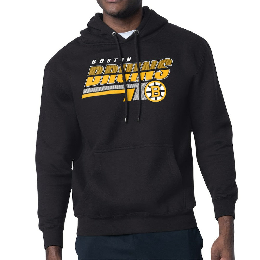 Boston Bruins Starter Logo Push Fleece Hoodie - Black | US 203500307