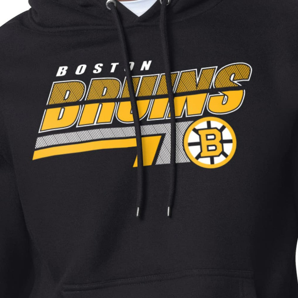 Boston Bruins Starter Logo Push Fleece Hoodie - Black | US 203500307