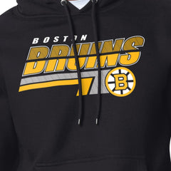 Boston Bruins Starter Logo Push Fleece Hoodie - Black | US 203500307