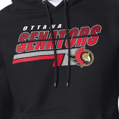 Ottawa Senators Starter Logo Push Fleece Hoodie - Black | US 203500312
