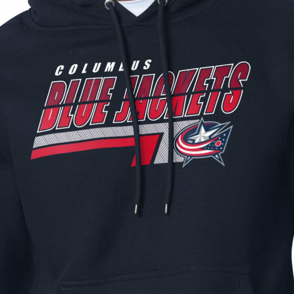 Columbus Blue Jackets Starter Logo Push Fleece Hoodie - Navy | US 203500319