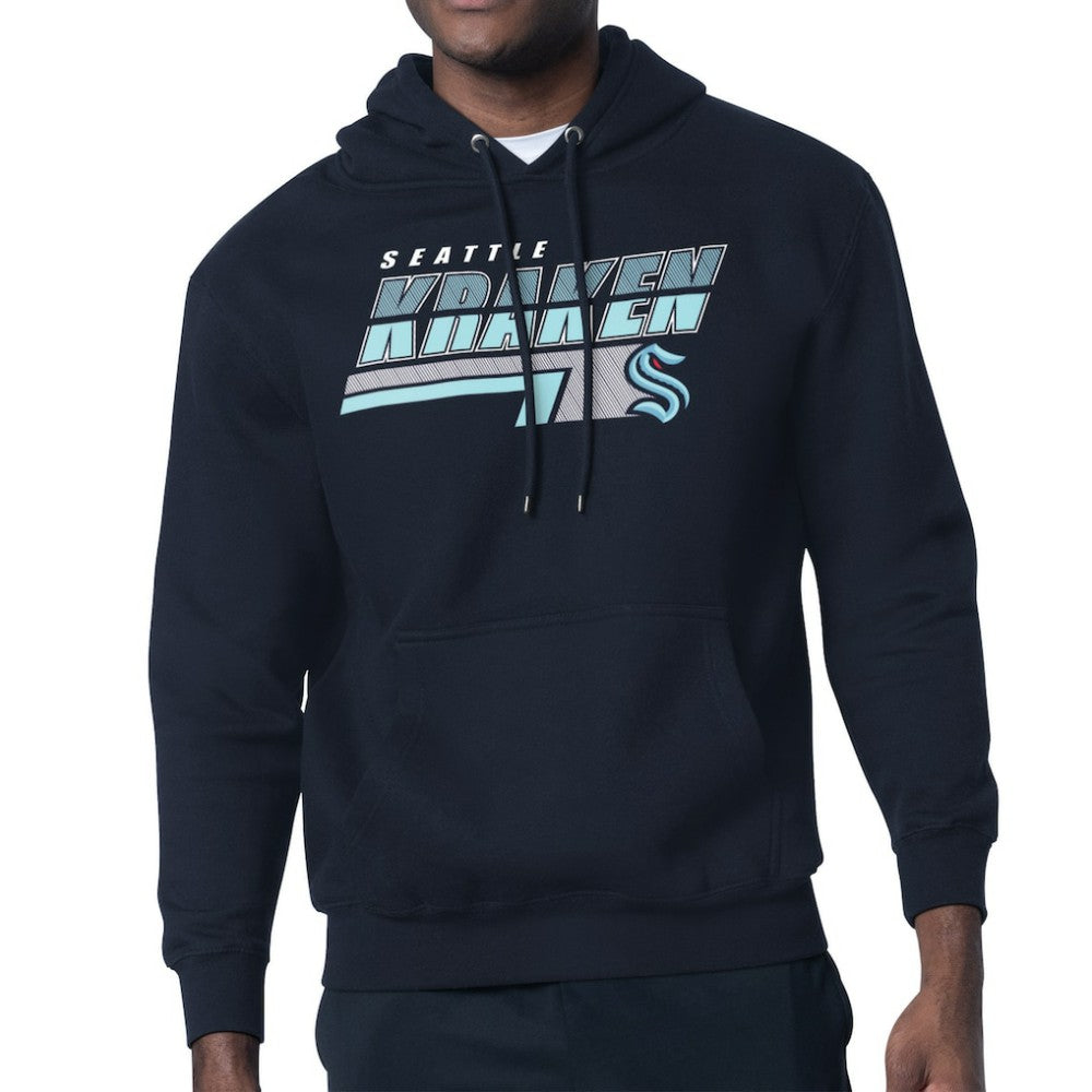 Seattle Kraken Starter Logo Push Fleece Hoodie - Deep Sea Blue | US 203500321