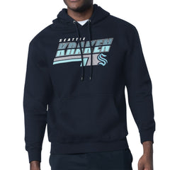 Seattle Kraken Starter Logo Push Fleece Hoodie - Deep Sea Blue | US 203500321