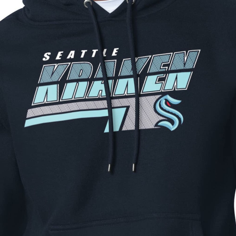 Seattle Kraken Starter Logo Push Fleece Hoodie - Deep Sea Blue | US 203500321