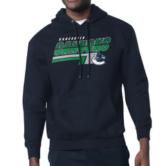 Vancouver Canucks Starter Logo Push Fleece Hoodie - Blue | US 203500324