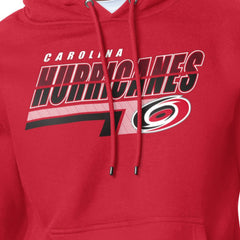 Carolina Hurricanes Starter Logo Push Fleece Hoodie - Red | US 203500326