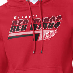 Detroit Red Wings Starter Logo Push Fleece Hoodie - Red | US 203500328