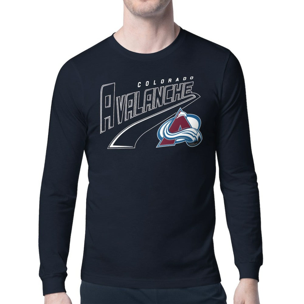 Colorado Avalanche Starter Modern Tailsweep Long Sleeve T-Shirt - Navy | US 203500343