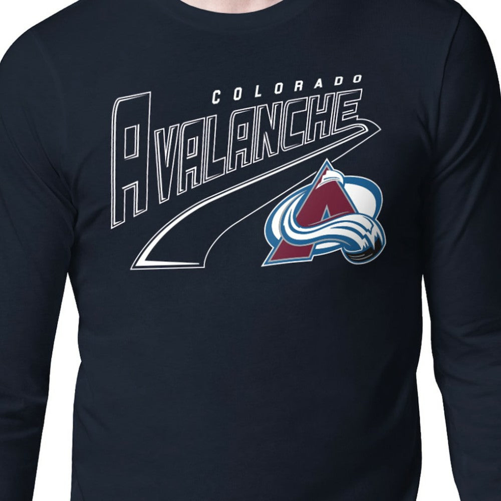 Colorado Avalanche Starter Modern Tailsweep Long Sleeve T-Shirt - Navy | US 203500343