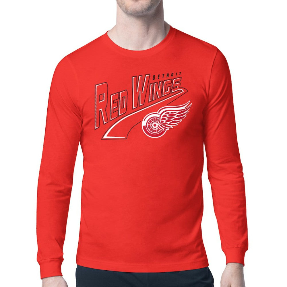 Detroit Red Wings Starter Modern Tailsweep Long Sleeve T-Shirt - Red | US 203500345