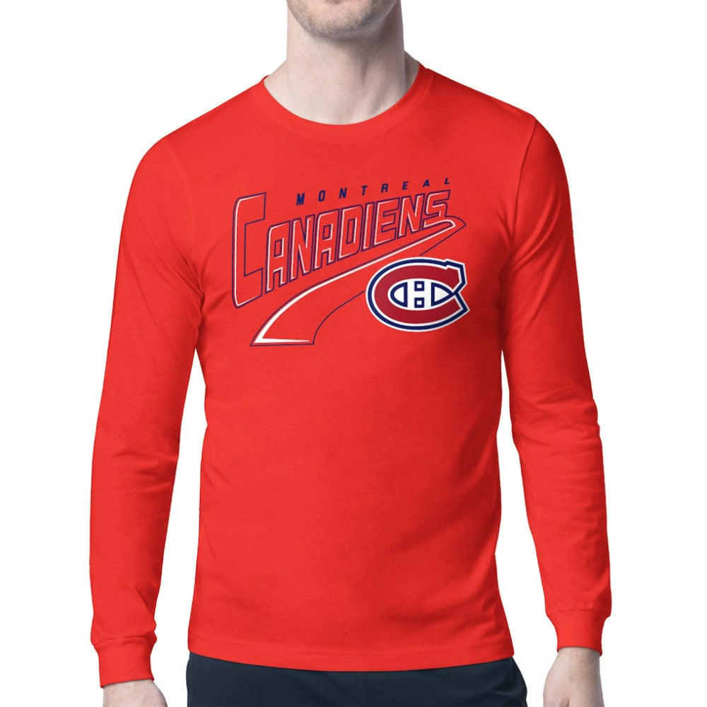 Montreal Canadiens Starter Modern Tailsweep Long Sleeve T-Shirt - Red | US 203500346