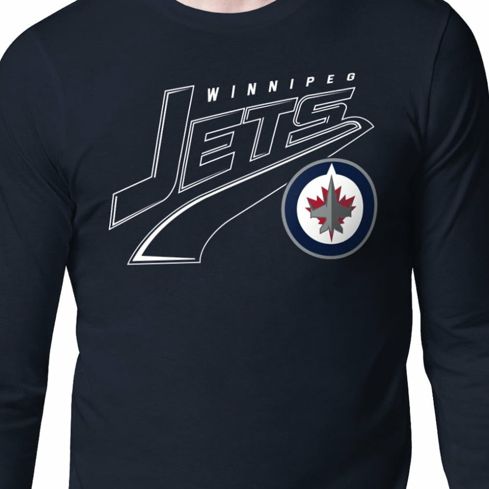 Winnipeg Jets Starter Modern Tailsweep Long Sleeve T-Shirt - Navy | US 203500347