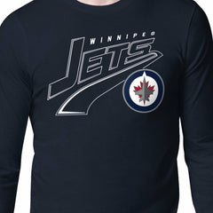 Winnipeg Jets Starter Modern Tailsweep Long Sleeve T-Shirt - Navy | US 203500347