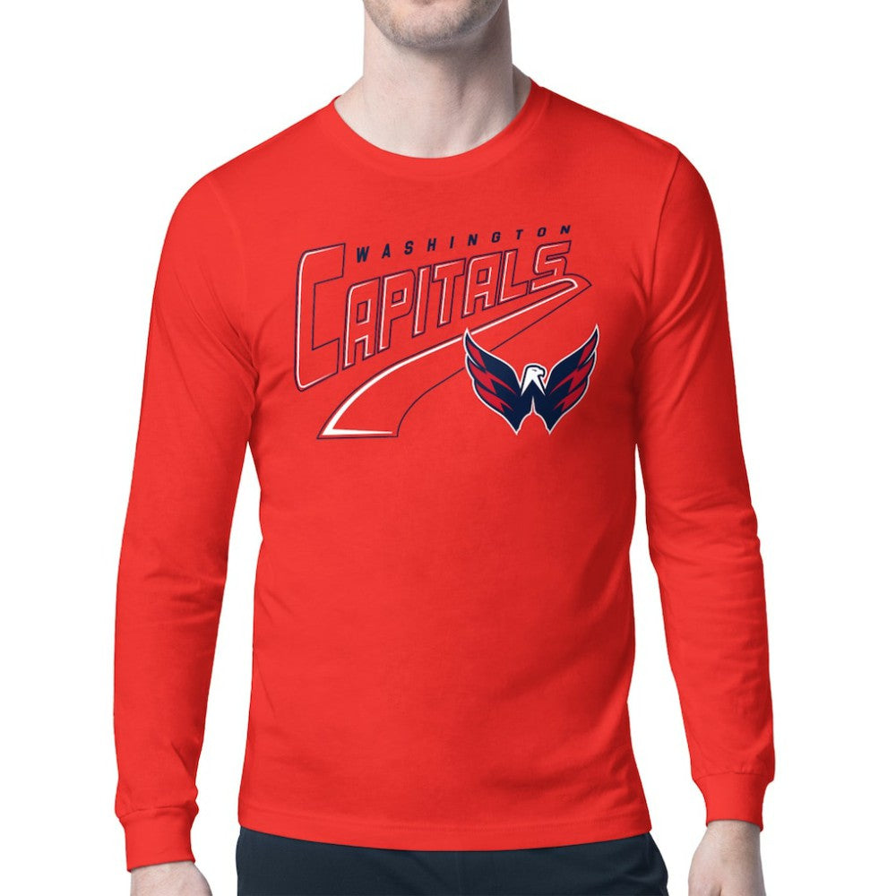 Washington Capitals Starter Modern Tailsweep Long Sleeve T-Shirt - Red | US 203500348